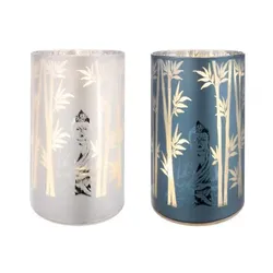 GILDE Glas LED-Leuchter Buddha" 40386"
