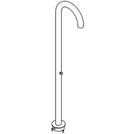 kwc aquarotter gmbh KWC Standdusche, F3, Edelstahl, freist., 207x2420x630 mm, hydr., o. Mischung,