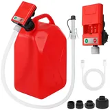 QUBEBU Ölabsaugpumpe Dieselpumpe Ölabsaugpumpe Kraftstoffpumpe Motoröl-Wechsel Umfüllpumpe (mit 2.25", 2.15", 2.75" und 3.75" von Universaladaptern geliefert., für Bremsflüssigkeit,Getriebeöle,Kühlmittel,Ölabsauger Umfüllpumpe), Absaugpumpe für Autos, ATVs, Schiffe und Rasenmäher. rot