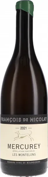 Mercurey Les Montelons blanc Sans Sulfites Ajouté AC François de Nicolay 2021 BIO