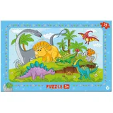 Trötsch Verlag Trötsch Rahmenpuzzle Dinosaurier