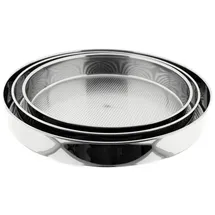 Weissberg Backblech-Set aus Edelstahl - 3-teilig, Ø 32/36/40 cm