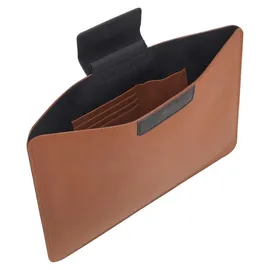 Josephine Osthoff Tablet Notebook Laptop Hülle aus 100% Echtleder passend für bis zu 13 Zoll, Magnetverschluss mit Halter für Pen