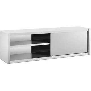 Royal Catering Edelstahl Hängeschrank 200 x 45 cm - - 30 kg