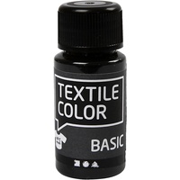 Creativ Company Textilfarbe, 50ml, Schwarz,