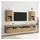vidaXL Wandmontierte TV-Schränke 2 pcs Artisan-Eiche 30,5 x 30 x 60 cm Braun Holz