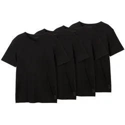TOM TAILOR T-Shirt, (Packung, 4 tlg.), in 4er Packung TOM TAILOR black XL