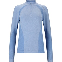 Endurance Damen Halen Seamless Midlayer blau