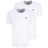 Fila Herren T-Shirt, Multipack - BROD Tee, Rundhals, Kurzarm, Logo Weiß 2XL