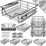 Kesser KESSER® Teleskopschublade Küchenschublade Küchenschrank ? Korbauszug ? Schrankauszug ? Vollauszug ? Schublade