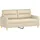 vidaXL 2-Sitzer-Sofa Creme 140 cm Stoff