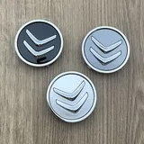 4 Stück Nabendeckel für Citroen 60mm, Radnabenkappen Felgenkappen Felgendeckel Nabenkappen Wheel Caps Radnabenabdeckung,Black