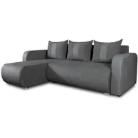 silape Sofnet Ecksofa Dunkelgrau, Textil, 5-Sitzer, L-Form,Rechteckig, 230x152 cm, Wohnzimmer, Sofas & Couches, Wohnlandschaften, Ecksofas