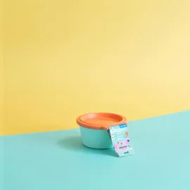 Koziol Nora Box rund grün-orange 25,0 cl