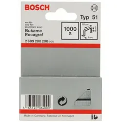 Bosch Flachdrahtklammer Typ 51, 10 x 1 x 6 mm