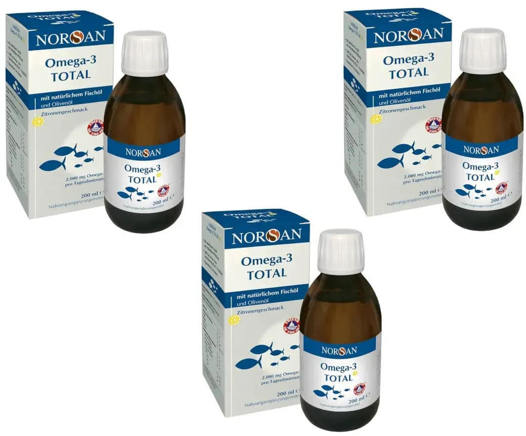 NORSAN Omega-3 TOTAL 3er Set 3X200 ml Flüssigkeit