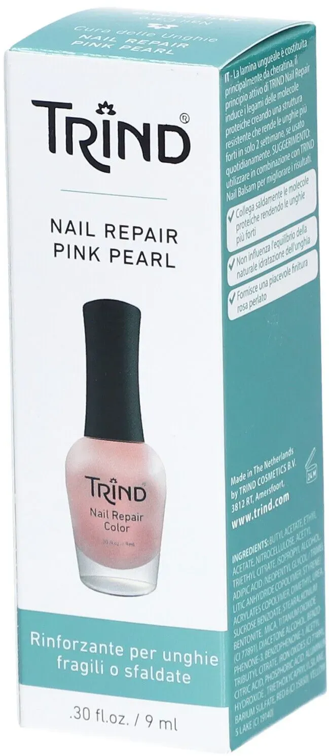 Trind® Härtender und verstärkender Lack für brüchige und weiche Nägel - Pink Pearl