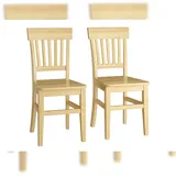 Erst-Holz Klassischer Holzstuhl Kiefer Küchenstuhl Massivholzstuhl Doppelpack oder Einzelstuhl V-90.71-27