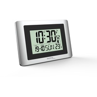 Technoline WS8028 Digitale Wanduhr, Uhr, klein, 22 x 15 cm, Temperaturanzeige, Mondphase