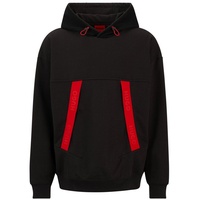 Hugo Sweatshirt 'Dechnico', - Rot,Schwarz - XL