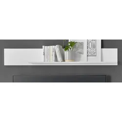 Furn.Design Wandboard in weiß matt Eiche Wohn- und Esszimmer Wandregal 150 cm Merced