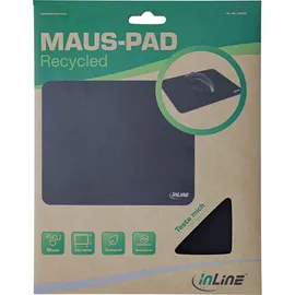 InLine Maus-Pad Recycled, schwarz,