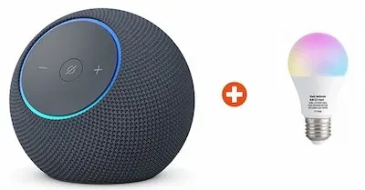Bundle: Amazon Echo Dot Max (2025) WLAN- und Bluetooth-Lautsprecher mit Alexa Graphit + Shelly Multicolor Bulb E27 Gen3
