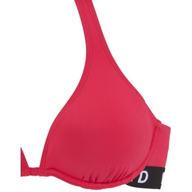Elbsand Bügel-Bikini, mit kontrastfarbenen Markenschriftzügen, rot