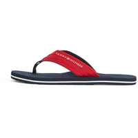 Tommy Hilfiger Herren Flip Flops Nyc Beach Sandal mit Logo, Rot (Primary Red), 40 - 40 EU
