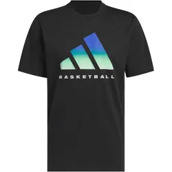 adidas Performance Basketball Graphic Trainingsshirt Herren JV8298 - black/lime burst XXL