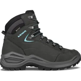 Lowa Renegade GTX Mid Damen Slim Asphalt/Türkis 38