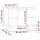 vidaXL Badezimmerschrank 80 x 60 cm Schwarz