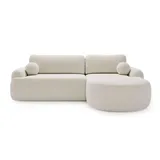 GRAINGOLD Eckcouch 2-Sitzer weiß