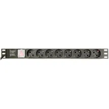 Gembird EG-PDU-014-C14 Stromverteilereinheit (PDU) 8 AC-Ausgänge 1U Schwarz