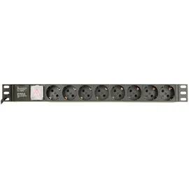 Gembird EG-PDU-014-C14 Stromverteilereinheit (PDU) 8 AC-Ausgänge 1U Schwarz
