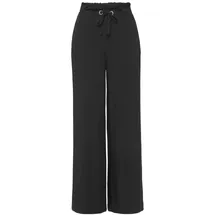 LASCANA Paperbag-Hose Wide-Leg Schwarz 46
