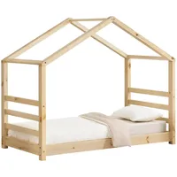 [en.casa] Kinderbett Vardø 80 x 160 cm Kiefer bronze