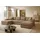 A&J MöbelLand Ecksofa VIENA Bonellfederkern 3-Sitzer Beige