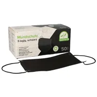 Body Products Mundschutz 3-lagig m.Elastikbändern schwarz