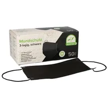 Body Products Mundschutz 3-lagig m.Elastikbändern schwarz
