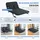 Homcom Schlafsofa Schlafcouch mit Verstellbarer Rückenlehne, Wurfkissen, 2er-Sofa mit Schlaffunktion, Samtoptik, Armlehne, Couch für Wohnzimmer, Schlafzimmer, Schwarz Kunststoff, 111x78x80 cm, Sofas - Couches, Schlafsofas