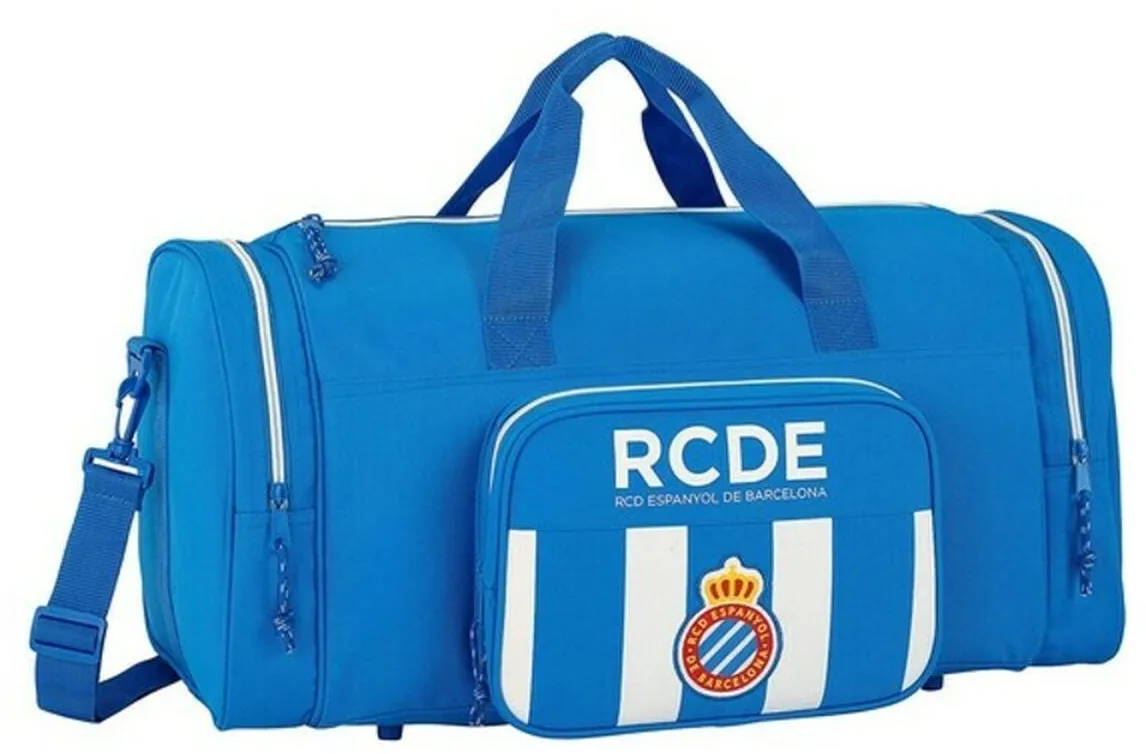 Sporttasche RCD Espanyol Blau Weiß (55 x 26 x 27 cm)