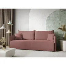 Fun Möbel Sofa 2-sitzer Mit Schlaffunktion Calgary Stoff Curio Rose