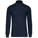 TRIGEMA Rollkragenshirt TRIGEMA "TRIGEMA Langarm Ski- und Sport-Rollkragenpullover", Damen, Gr. S, blau (navy), 100% Baumwolle (Bio-Baumwolle kbA), Basic, Shirts