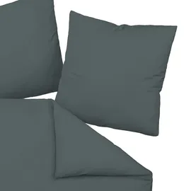 JANINE Colors 31001 anthrazit 135 x 200 cm + 80 x 80 cm