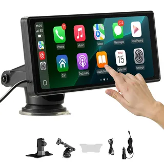 Vevor Autoradio CarPlay Touchscreen, 254mm Apple Android Auto, Bluetooth Tragbar