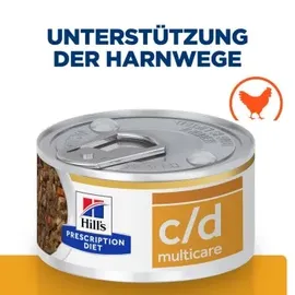 Hill's Prescription Diet c/d Urinary Care mit Huhn und Gemüse 24x82g