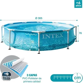Intex Beachside Metal Frame Pool 305 x 76 cm