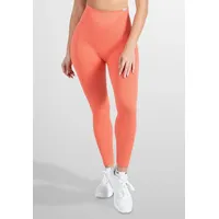 SMILODOX Leggings Amaze Ripp Orange Melange S