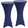 Beautissu Stehtischhusse Blau, 2er Set